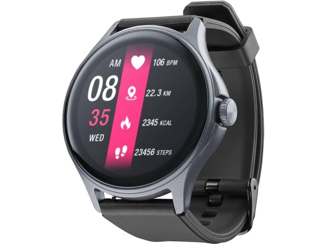 Smartwatch CELLULARLINE ION Pro Round (1.38'' - Bluetooth - Negro)