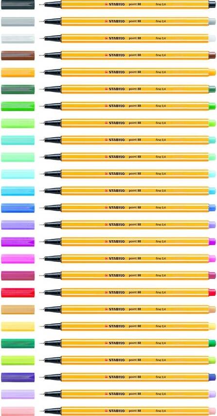 Pack 5 Rotuladores STABILO Point 88 Multicolor