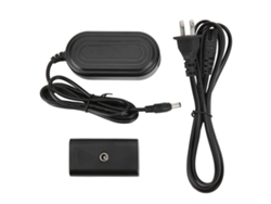 Kit Adaptador De Corriente Ac Com Bateria Falsa Np-f550 Para Monitor E Luz De Preenchimento