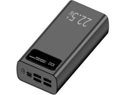 Powerbank 30000mah Leotec Lepow30w22w- 22.5w- Negra