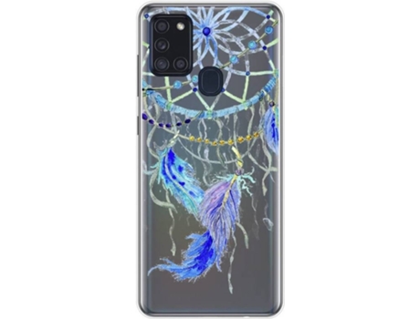 Carcasa Samsung Galaxy A21s TUMUNDOSMARTPHONE Dibujos Transparente Multicolor