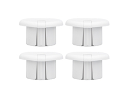 Juego de 4 casquillos de pared para adaptador de cable satelital Ethernet Starlink - Blanco