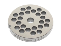 Discos de Picadora de Carne REBER para Picadora de Reber N°12 (Acero Inoxidable - 8 mm - 4312 A/8)
