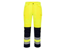 Pantalón Alta Visibilidad Con Paneles De Malla | Trabajo Ventilado Amarillo/marino / 41