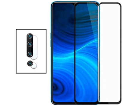 Kit Protector de Cámara Trasera Xiaomi Mi Note 10 Pro PHONECARE y Cristal Templado 5D Full Cover