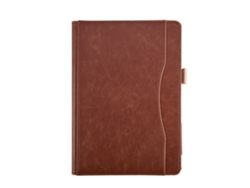 Funda protectora multiángulo de PU con soporte para iPad Pro 10.5, marrón claro y dorado