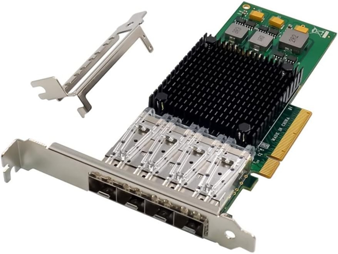 Tarjeta De Red Pcie X8 Bcm57840 Para Servidor, 4 Puertos, Fibra Sfp+, Ethernet De 10g, Pci Express