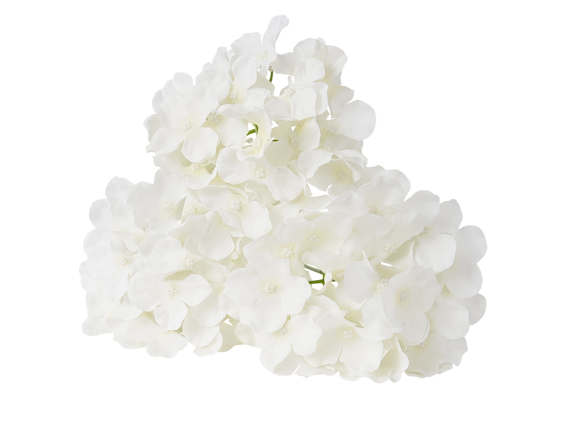 105 piezas de hortensias artificiales Succebuy de seda blanca de aspecto real a granel