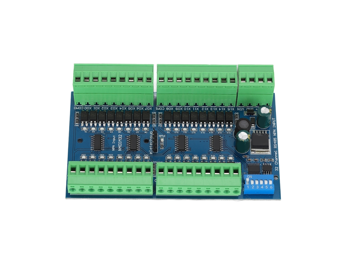 Controlador De Entrada Rs485 Aislado De 32 Canales, Placa De Adquisición Plc, Para Montaje En Riel Din