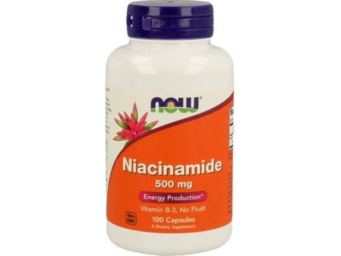 Complemento Alimentar NOW Niacinamida B Mg (100 cápsulas)