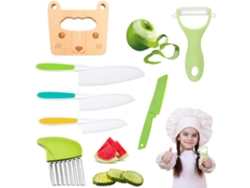 Juego de peladores de acero inoxidable con mango antideslizante y bordes dentados seguros para niños, duraderos y resistentes a la deformación.