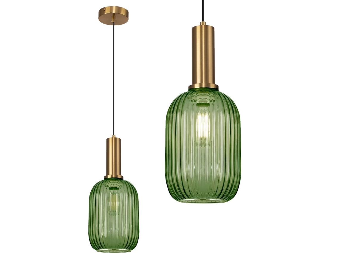 Lámpara de techo colgante Toolight App459 1cp verde
