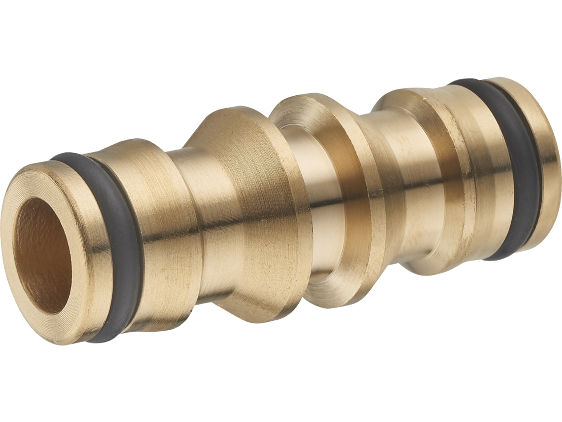 Conector de Latón para Manguera de Riego con Unión Doble Automática AROZ
