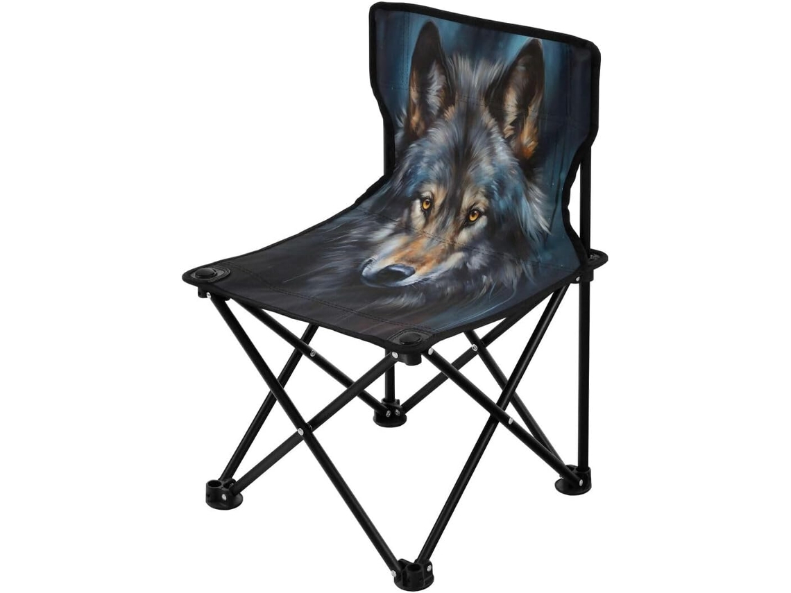 Silla Plegable De Camping Wolf Resistente Duradera Portátil Fácil Instalar