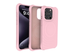 (rosa, Iphone 13 Pro) Funda Magnética Para Iphone, Cobertura Total Con Silicona Líquida.