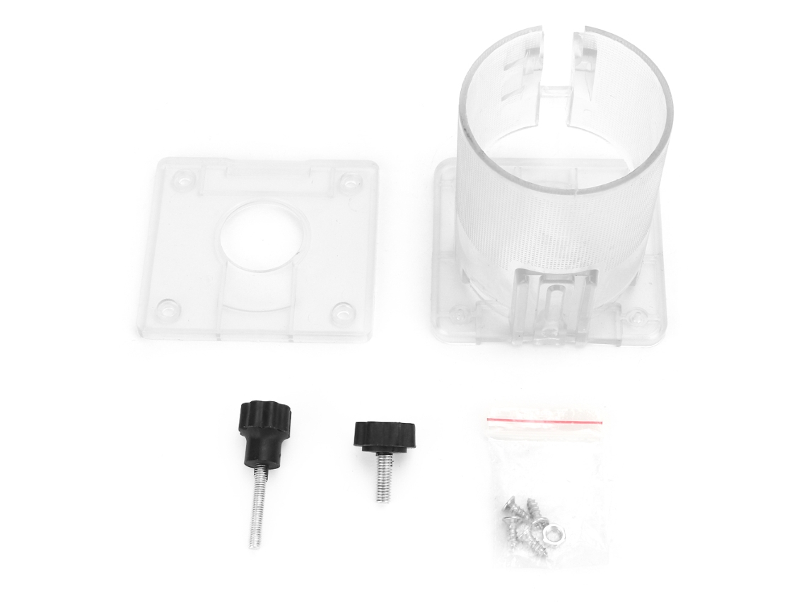 Base De Plástico Transparente Para Accesorio Protector De Lijadora De Madera (estándar)