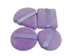 Pack de 4 borlas de polvo violeta