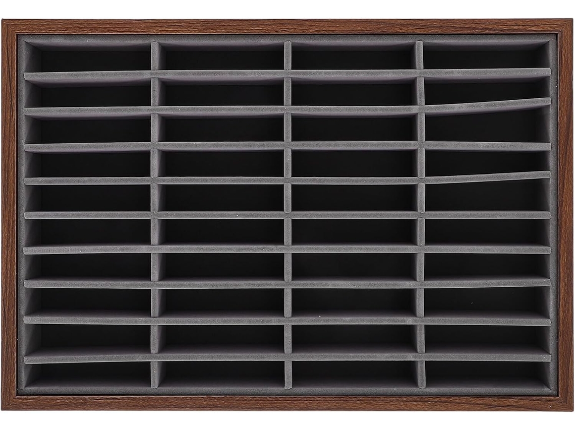 Soporte de madera para pulseras GOKOCO con bandeja antideslizante