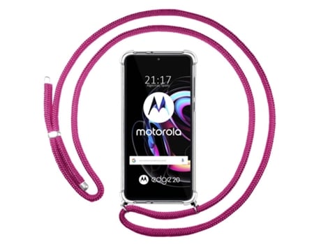 Carcasa Motorola Edge 20 TUMUNDOSMARTPHONE Colgante Rosa