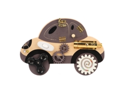 Juguete Sensorial De Coche De Madera Con 8 Formas De Jugar, Educativo Interesante, Portátil Y Manual Para Niños