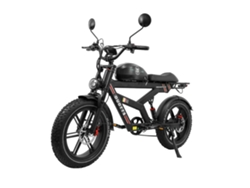 Motocicleta todoterreno eléctrica retro F20 20 con motor de 750 W y batería Duotts de 52 V y 27 Ah
