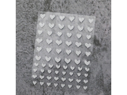 Adhesivos para uñas con diseño de mariposa 3D, corazones, osos y llamas. Adhesivos plateados para decoración de uñas de invierno. 1 Hengrongshen