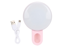 Linterna De Selfie Con 9 Niveles De Brillo Mini Recargable Portátil Anillo De Luz De Relleno