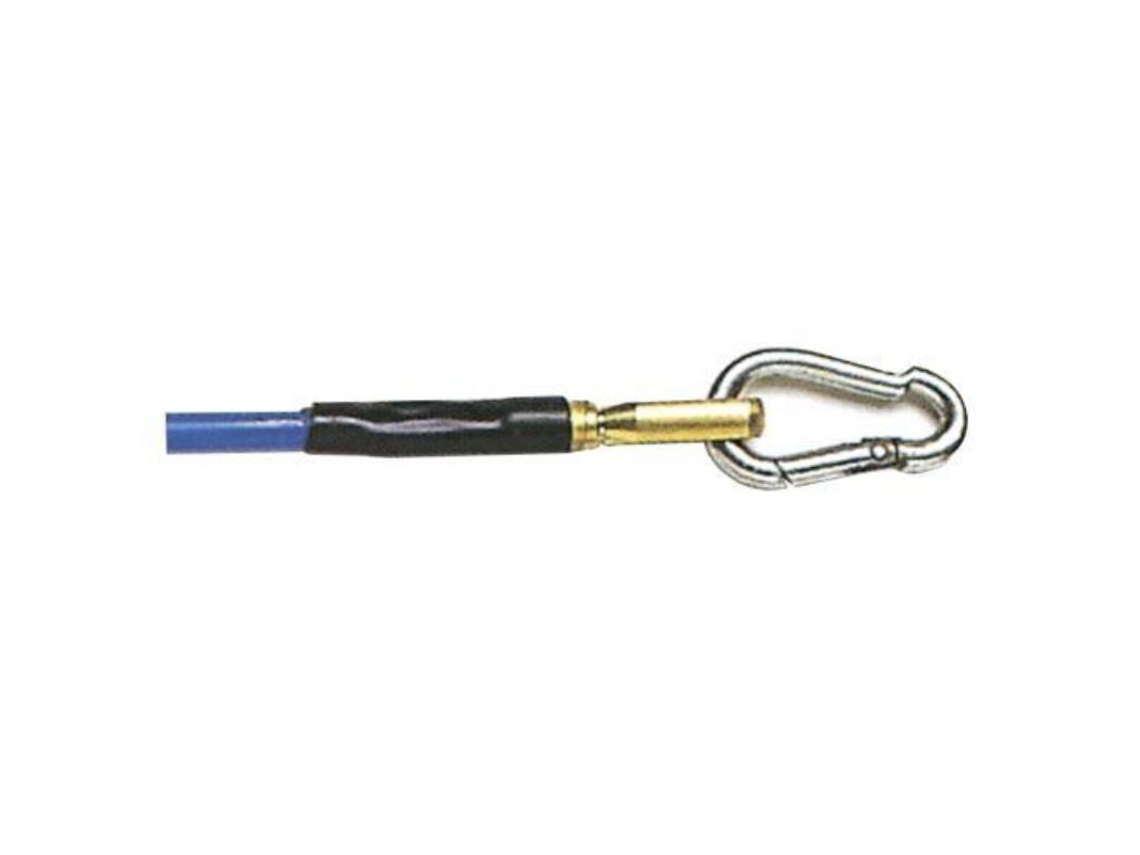 Cabeza ojal + mosquetón para guía pasahilos de 6 mm ATM-PASAHILOS
