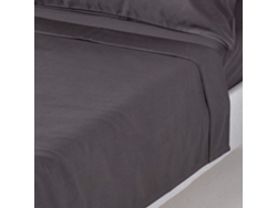 Homescapes Dark Charcoal Grey Egyptian Cotton Flat Sheet 1000 Thread Count, Double