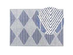 Alfombra de pelo corto BELIANI Datca de Lana Azul 160x230