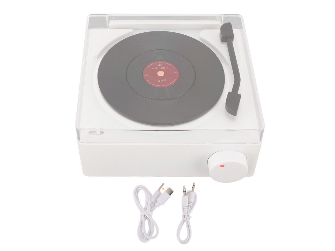 Reloj Despertador Estéreo Retro Con Bluetooth Y Sonido Nítido, Pequeño, Blanco, Para Dormitorio.