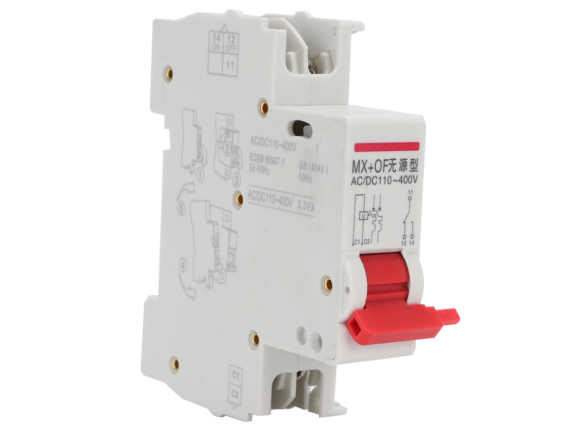 Liberador Auxiliar Derivación Mx+of Para Interruptor De Circuito Dz47s Miniatura
