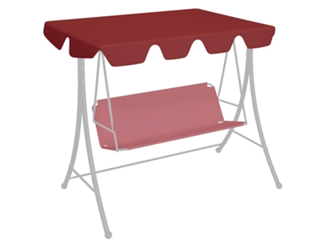 Toldo Suplente para Balancín de Jardín Rojo Tinto MAISON EXCLUSIVE