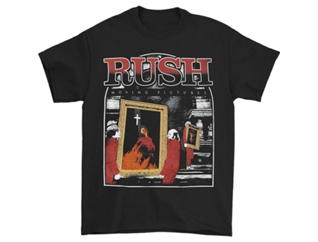 Camiseta ROCKINSTONE Rush Rush Moving Pictures Camiseta negra (L)