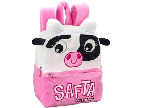 Mochila SAFTA + Peluche Vaca (22 x 27 x 10 cm)