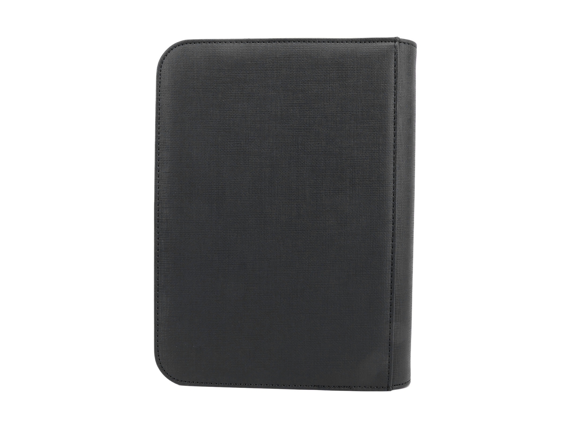 Carpeta Para Tarjetas Coleccionables Con 4 Bolsillos, Capacidad Para 160 Tarjetas, Almacenamiento De Tarjetas En Piel Sintética, Color Negro.