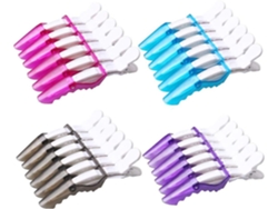 24 Pinzas De Pelo Cocodrilo De Plástico Y Metal Para Peinado Profesional Y Uso Diario Multicolor