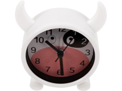 Reloj Despertador De Escritorio Silencioso Con Diseño De Vaca, Pequeño Reloj Redondo Para Habitaciones De Niños Y Niñas.
