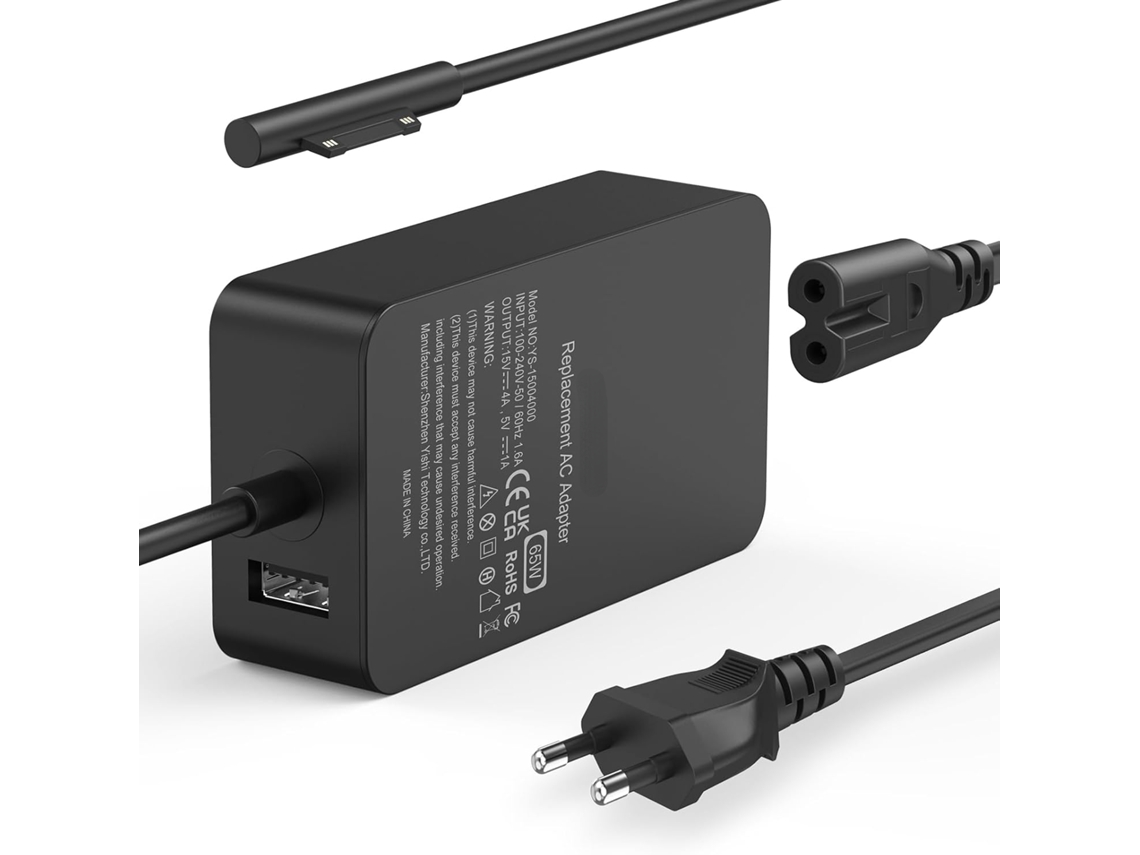 Cargador Para 65W Microsoft Surface Pro 8/7/6/5/4/Pro 7/Pro 3/X 15V 4A Adaptador De Corriente CHRUI
