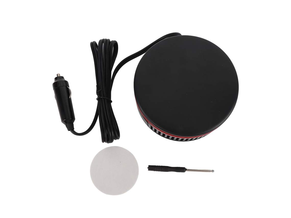 Calefactor Para Coche De 12 V Con Rotación De 360°, Fácil Instalación, Desempañador/deshumidificador De Parabrisas, Negro/rojo.