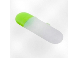 Estuche de viaje portátil Rosewell para cepillos de dientes y pasta de dientes, ideal para acampar y viajar (verde y transparente)