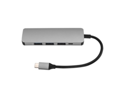 5 En 1 Usb-c A 4 Puertos Usb + Salida Android Hub De Docking Multifunción