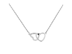 2026-collares De Plata Ley 925 Con Colgante De Corazón Intercalado Choker Para Mujer