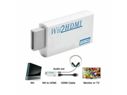 Wii Portátil Para Hdmi Wii2Hdmi Full Hd Converter Adaptador De Saída De Áudio Para Tv Branca