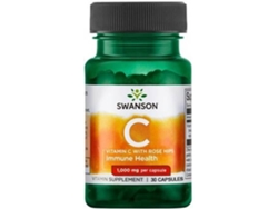 Complemento Alimentar SWANSON Vitamina C C / Rose Hips (30 cápsulas de 1000mg)
