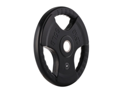 Discos de Musculación Set De 2 De Goma 3 Asas 50mm FITNESS TECH 25 kg