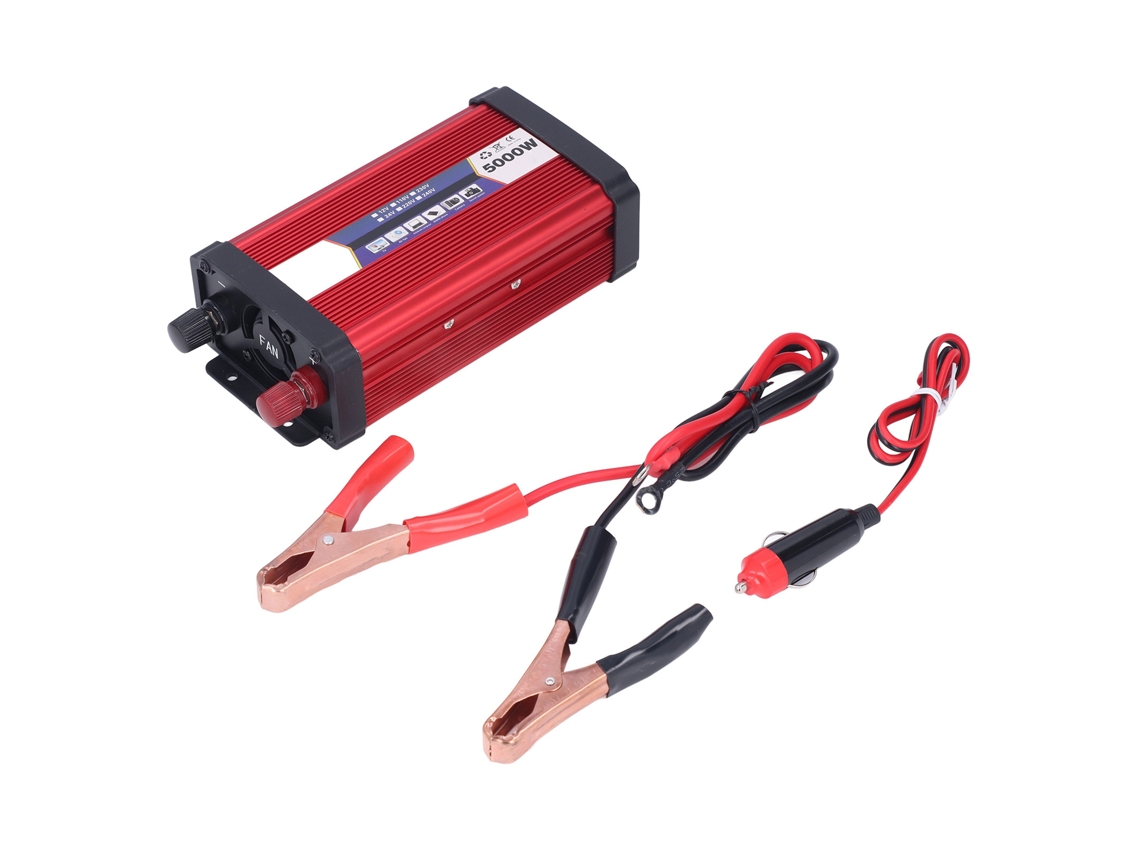 Inversor De Onda Sinusoidal Modificada Para Coche, 2000 W, Adaptador Convertidor De 12 V A 110 V, Cargador Usb.