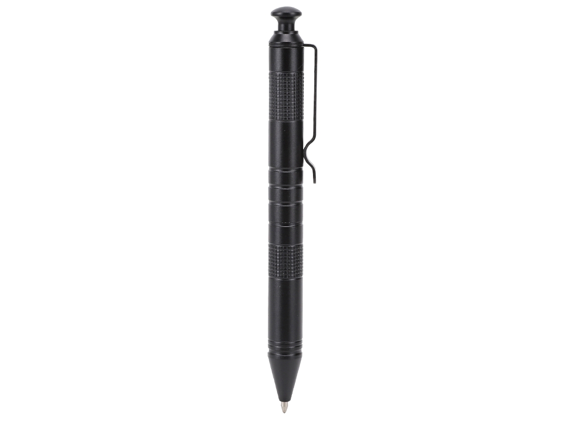 Bolígrafo Automático De Aluminio Cnc De 0,5 Mm, Color Negro, Ideal Para La Escuela.