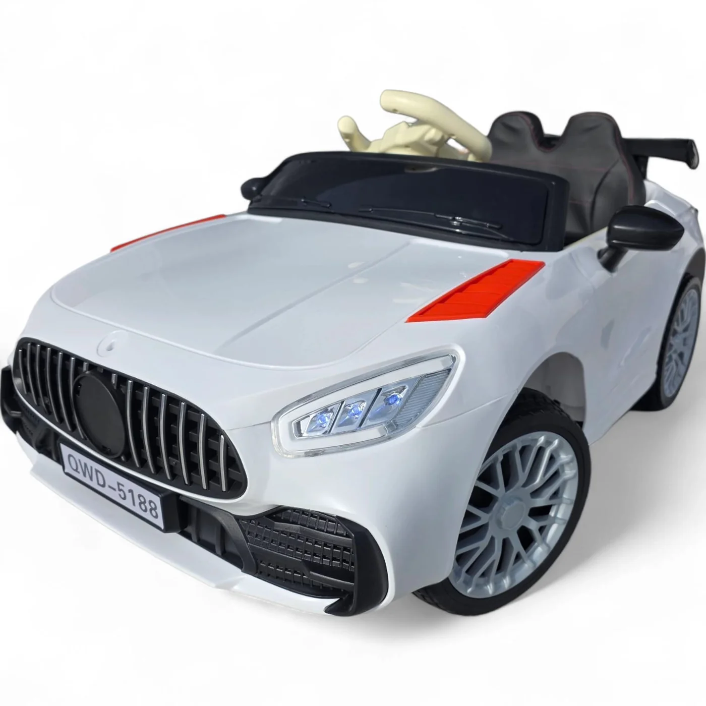 Coche Eléctrico Para Niños Gt3 Style 12v Con Ruedas Eva, Asiento De Polipiel Y Mando Parental Funtastic Land