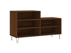 Maison Exclusive - Mueble Zapatero Madera Contrachapada Roble Marrón 102x36x60 Cm